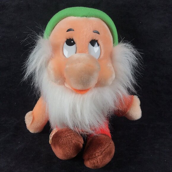 RARE Vintage Sun and Star Korea Snow White SEVEN Dwarfs Plush 9 Inch Disney - Picture 4 of 10